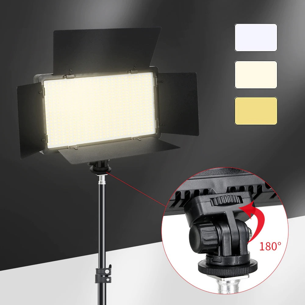 مجموعة إضاءة LED U800 الاحترافية للتصوير الفوتوغرافي والفيديو مجموعة إضاءة LED U800 الاحترافية للتصوير الفوتوغرافي والفيديو